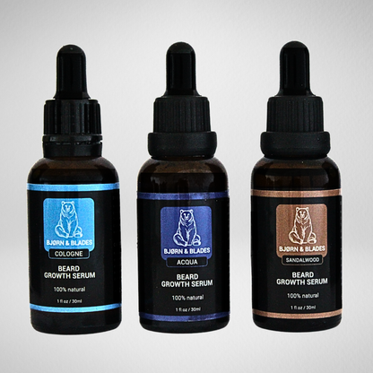 Bartwuchs-Serum-Set
